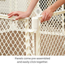 Superyard Ultimate 6-Panel Baby Play Yard - Ivory