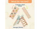 Wooden Pikler Triangle Climber Set - WonderClimber