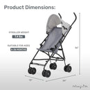 Aero Travel Lightweight Umbrella Stroller - Gray
