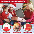 61 Inch Christmas Musical Street Lamp Post With Detachable Snow Globe Lantern-Red