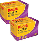Kodak GOLD 200 Color Negative Film (35mm Roll Film, 24 Exposures, 2-Pack)