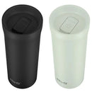 Arabica 18oz Stainless Steel Travel Mug 2-pack - Black/Green