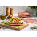 Glass Food Storage Container Set - Terracotta Orange