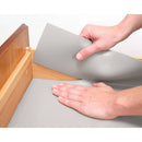 18" x 4' Zip-N-Fit Premium Non-Adhesive Ribbed Shelf Liner Black