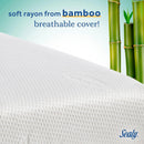 Sealy Cozy Brilliance Breathable Bamboo Rayon Hypoallergenic Baby Crib Mattress & Toddler Bed Mattress