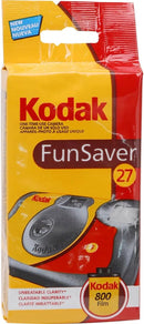 Kodak Funsaver 35mm One-Time-Use Disposable Camera with Flash, 27 Exposures, 4-Pack