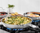 Stainless Steel 5-Piece Skillet Set - Silver