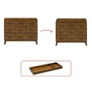 Scoot 6 Drawer Dresser - Natural Walnut
