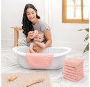 Baby Muslin Washcloths - Lace Pink, Pack of 10