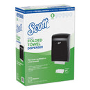 Scott Control Slimfold Towel Dispenser, 13.3 X 5.9 X 18.9, Black - KCC49150