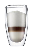 Bodum 15 oz Clear BPA Free Double Wall Tumbler, Pack of 4