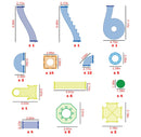 62pc Magnetic Marble Run Set - Pete the Cat
