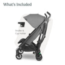 G-Luxe Light Weight Stroller - Greyson (Charcoal Mélange/Carbon Frame)