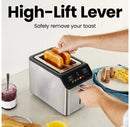 Smart Touch™ 2 Slice Digital Toaster with 6 Touchscreen Shade Settings – Stainless Steel