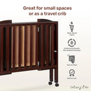 Portable Folding Crib - Brown