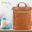 Insulated Baby Bottle Bag - Cognac