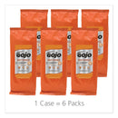 GOJO Fast Towels Hand Cleaning Towels, Blue, 60/Pack, 6 Packs/Carton - GOJ628506