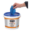 GOJO Fast Towels Hand Cleaning Towels, Cloth, 9 X 10, Blue 225/Bucket - GOJ629902EA