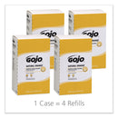GOJO Natural Orange Smooth Lotion Hand Cleaner, 2000 Ml Bag-In-Box Refill, 4/Carton - GOJ7250