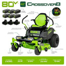 Greenworks Pro Crossover Zero Turn 42-in Lithium Ion Electric Riding Lawn Mower