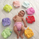 Baby Cloth Diapers One Size Adjustable Washable Reusable for Baby Girls and Boys 6 Pack with 12 Inserts 6BM98