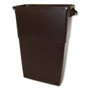 Impact Thin Bin Containers, Rectangular, Polyethylene, 23 Gal, Brown - IMP70234