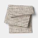 108"x14" Striped Table Runner - Khaki/Black