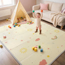 Extra Large Foldable Reversible Baby Play Mat with Edge Reinforcement