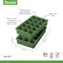 Perfect Ice Cube Trays - Silicone, Set of 2
