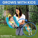 2-in-1 Outdoor Swing - Full Bucket Seat