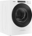Whirlpool – 4.5 Cu. Ft. High Efficiency Stackable Front Load Washer with Steam and Load & Go XL Dispenser – White