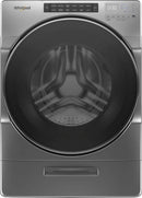 Whirlpool – 4.5 Cu. Ft. High Efficiency Stackable Front Load Washer with Steam and Load & Go XL Dispenser – Chrome shadow