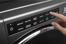 Whirlpool – 4.5 Cu. Ft. High Efficiency Stackable Front Load Washer with Steam and Load & Go XL Dispenser – Chrome shadow