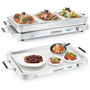 Electric Food Warmer Buffet Server - Silver