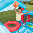 Bounce House with Basketball Hoop and Slide
