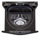 LG – SideKick 1.0 Cu. Ft. High-Efficiency Smart Top Load Pedestal Washer with 3-Motion Technology – Black steel