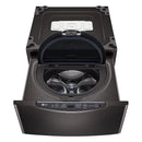 LG – SideKick 1.0 Cu. Ft. High-Efficiency Smart Top Load Pedestal Washer with 3-Motion Technology – Black steel