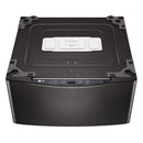 LG – SideKick 1.0 Cu. Ft. High-Efficiency Smart Top Load Pedestal Washer with 3-Motion Technology – Black steel