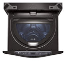 LG – SideKick 1.0 Cu. Ft. High-Efficiency Smart Top Load Pedestal Washer with 3-Motion Technology – Black steel