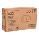 Tork Twin Jumbo Roll Bath Tissue Dispenser, 19.29 X 5.51 X 11.83, Smoke/Gray - TRK56TR