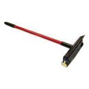 Boardwalk General-Duty Squeegee, 8" Sponge/Rubber Blade, Black/Red, 21" Metal Handle - BWK824