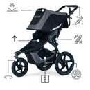Gear Revolution Flex 3.0 Jogging Stroller - Graphite Black