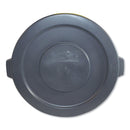 Impact Basic Gator Lids, For 20 Gal, Flat-Top, 19.65" Diameter, Gray - IMP77213