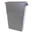 Impact Thin Bin Containers, Rectangular, Polyethylene, 23 Gal, Gray - IMP70233