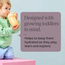 Insulated Sporty Spill-Proof Straw Training Sippy Cups - Purple & Orange