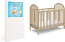 Convertible Crib and Foam Mattress Bundle - Driftwood