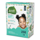 Seventh Generation Free & Clear Baby Wipes, Refill, Unscented, White, 256/Pk, 3 Pk/Ct - SEV34219CT