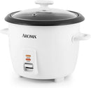 14-Cup Rice Cooker & Food Steamer in one - White