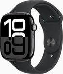 Apple Watch Series 10 46mm Gps Aluminum Jet Black + Black Sport Band 64gb