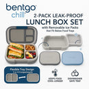 XL Lunch Storage Containers - Blue - 2-Pack
